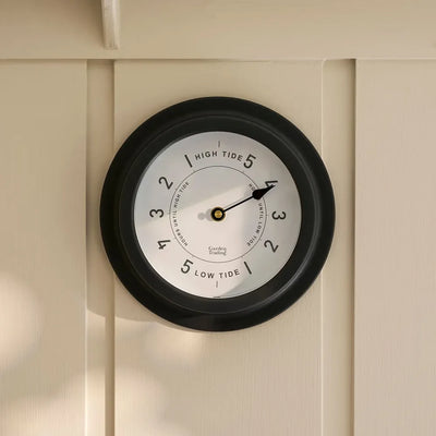 Narberth Tide Clock 22.7cm | Steel Carbon