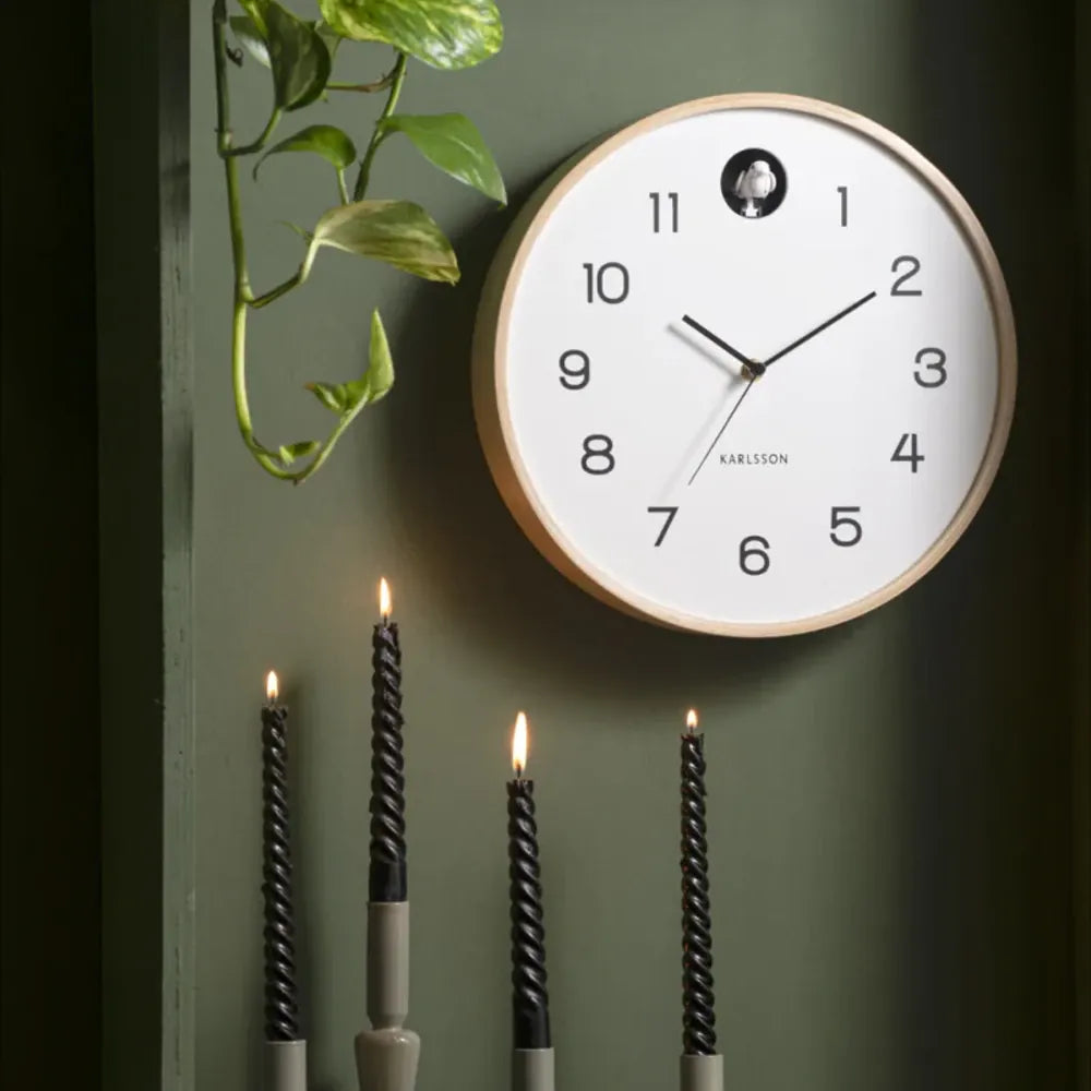 Natural Cuckoo Clock | White