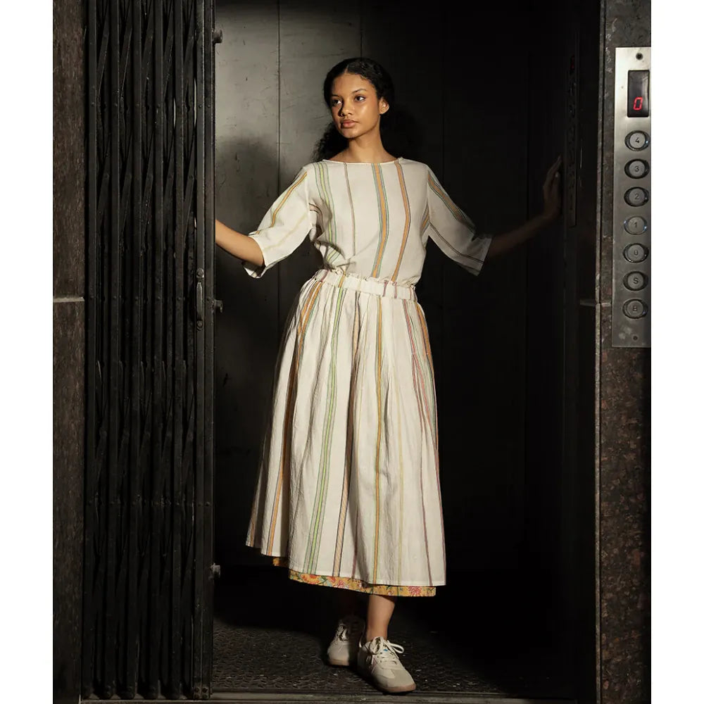 Neela Reversible Skirt | Ecru