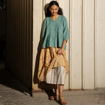 Neela Reversible Skirt | Ecru