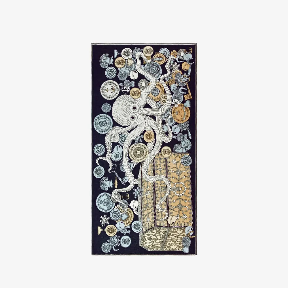 Octopus | Navy Scarf