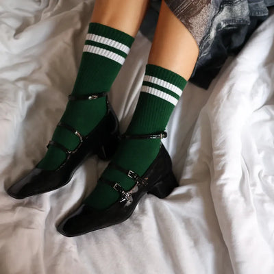 Organic Cotton Tennis Socks | Green
