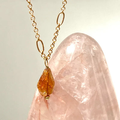 Ovala Chain with Warm Citrine