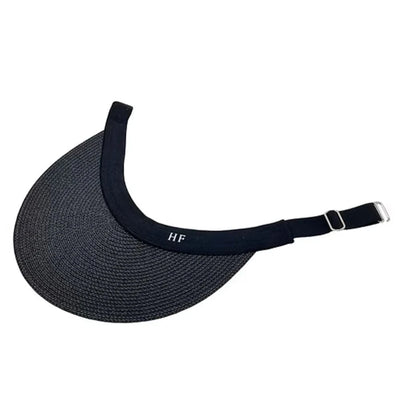 Premium Paper Straw Visor | Black