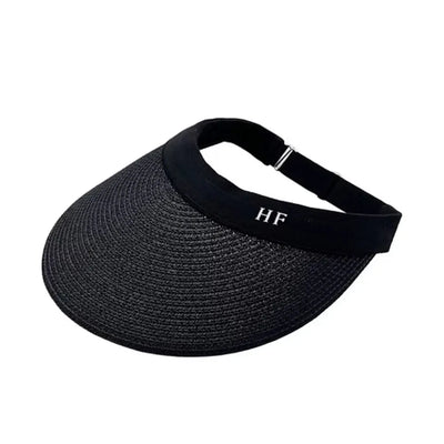 Premium Paper Straw Visor | Black