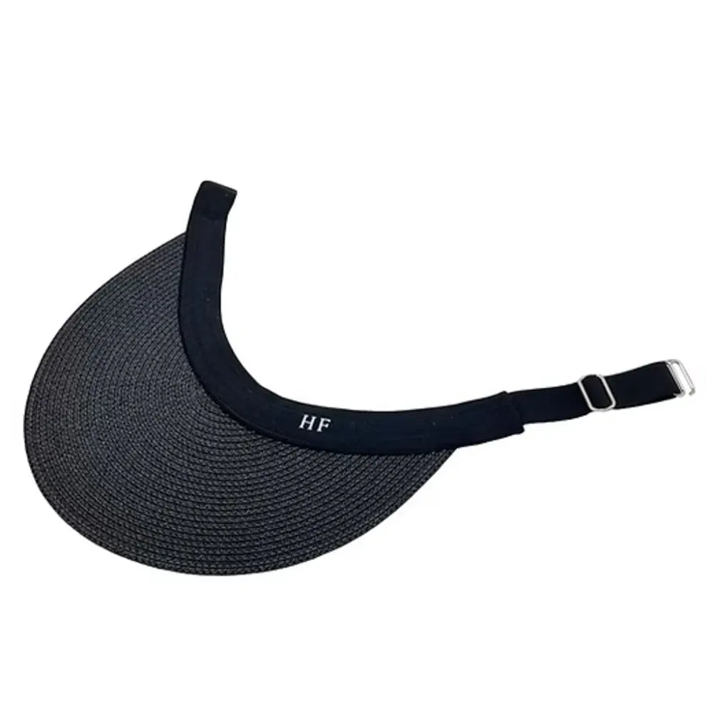 Premium Paper Straw Visor | Black