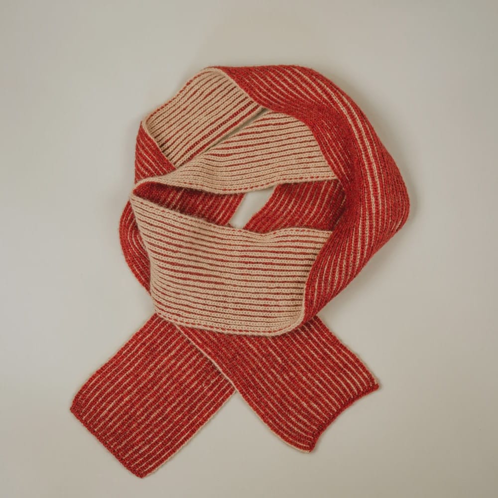 Raukawa Scarf in Camel Down | Pōhutukawa