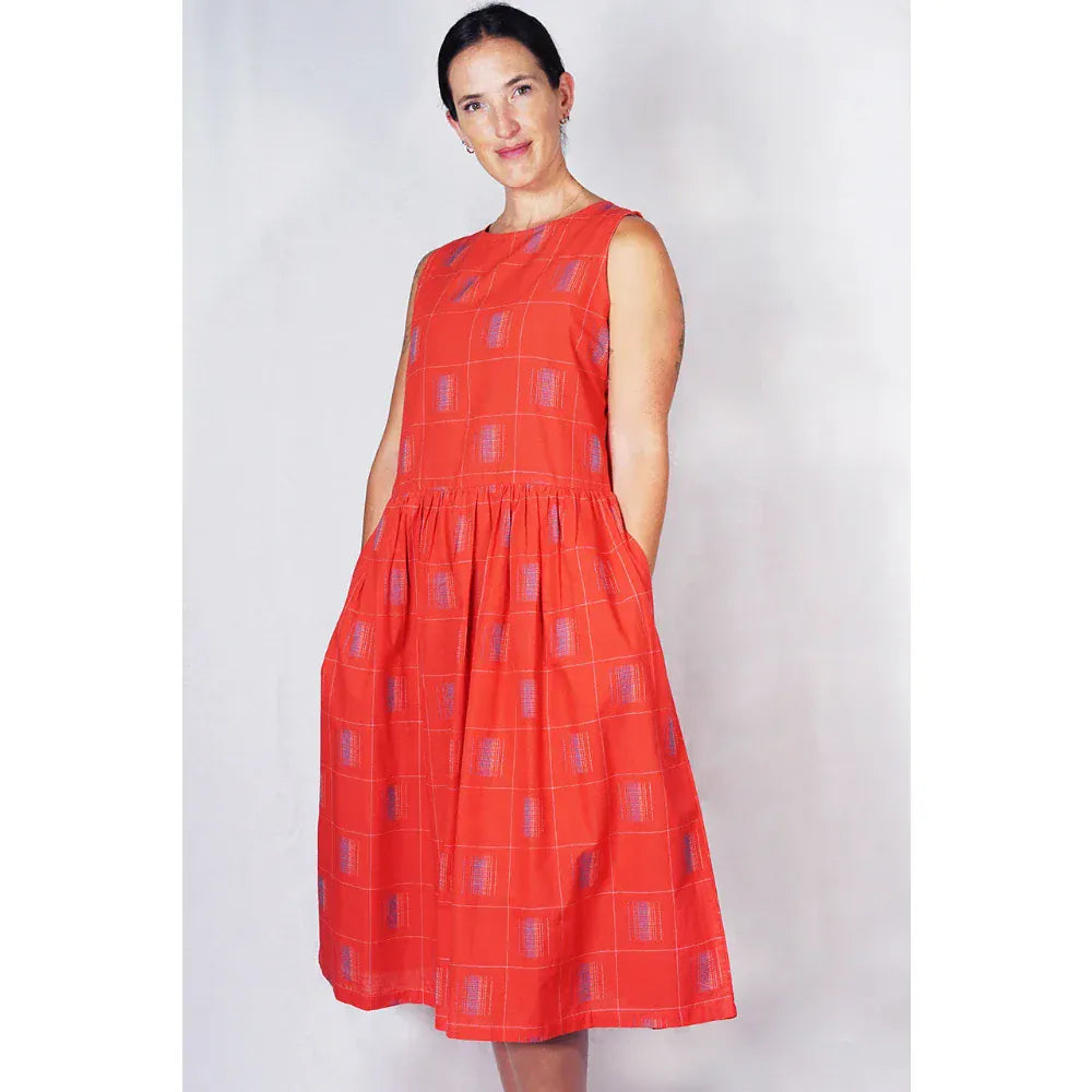 Red / Small Acacia Dress | Cotton