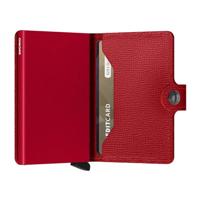 Secrid Mini Crisple Leather Wallet | Lipstick