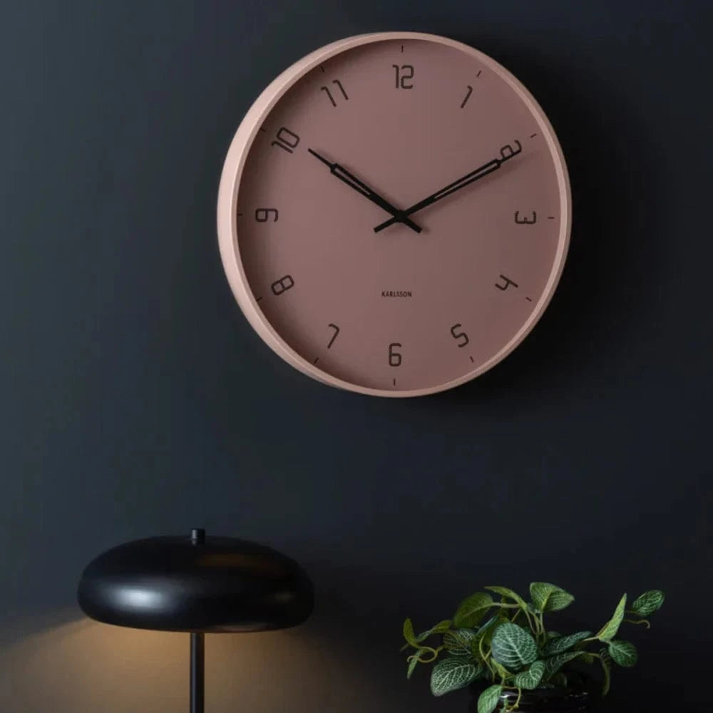 Stark Wall Clock | Faded Pink