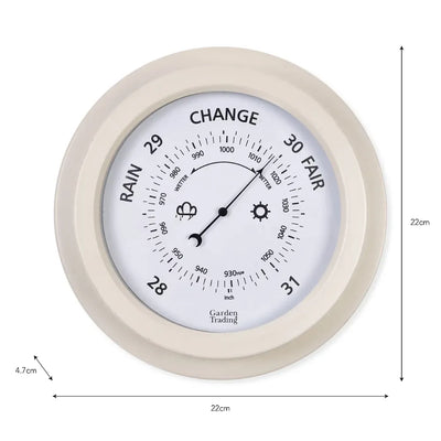 Tenby Barometer | Steel Carbon