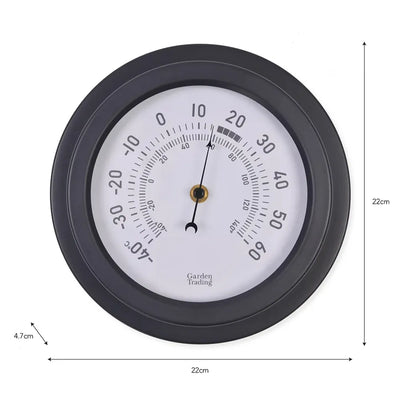 Tenby Thermometer | Steel Carbon