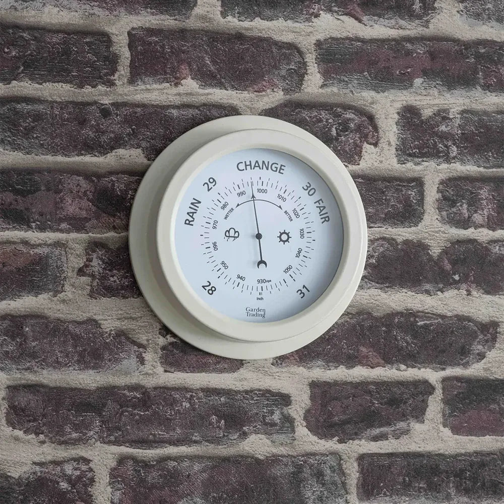 Tenby Thermometer | Steel Lily White