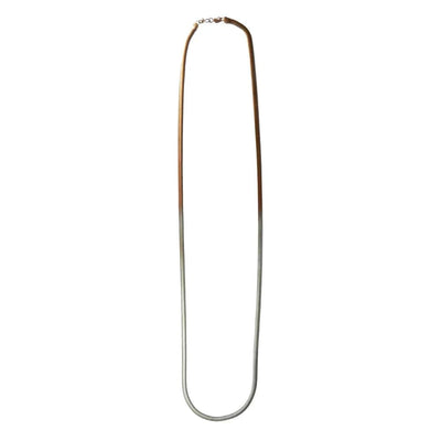 Thin Single Strand Fern Necklace | Antique Brass Verdigris