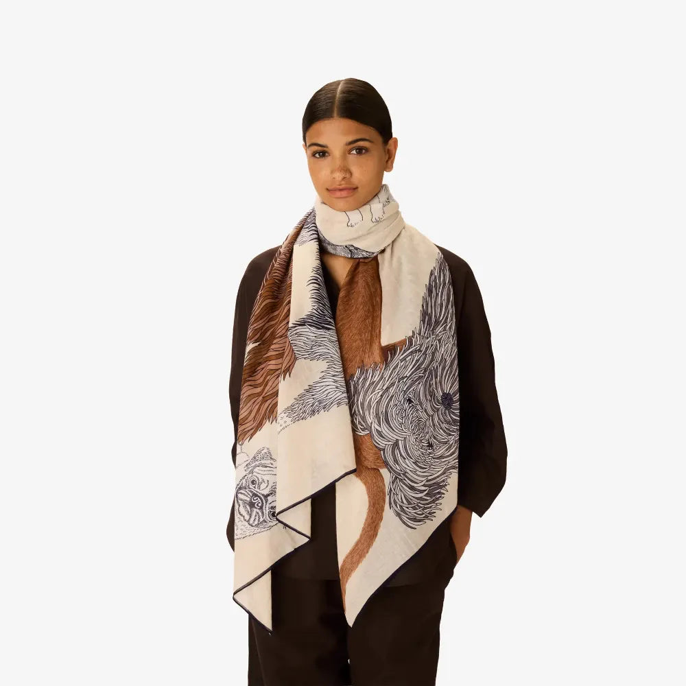 Tou Tou | White Scarf