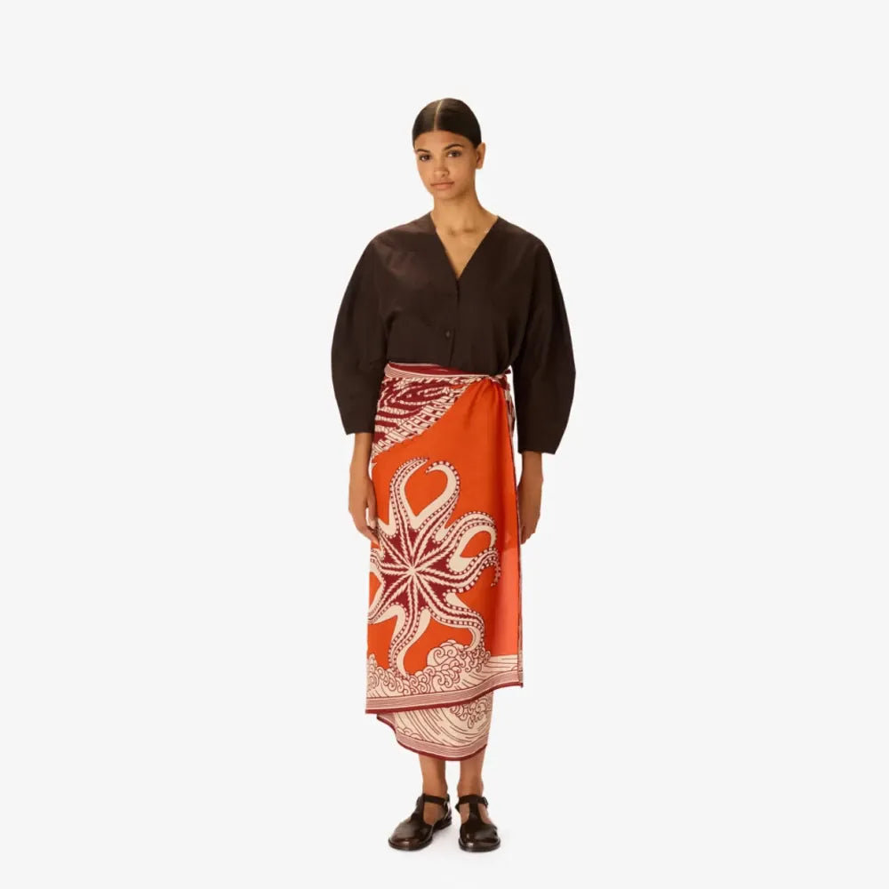 Vague | Orange Scarf