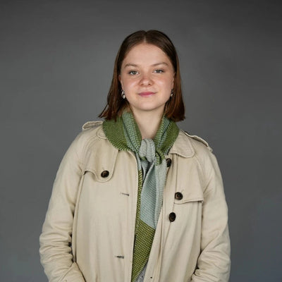 Waitaha Neckerchief in Merino | Spring Pikopiko