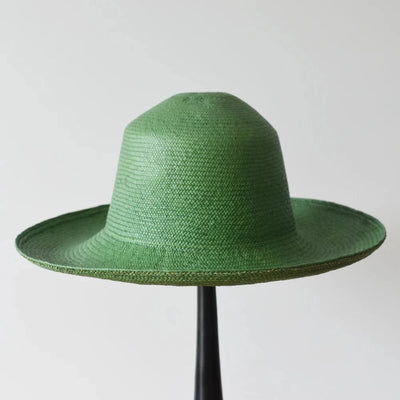 Wide Brim Panama Hat | Green