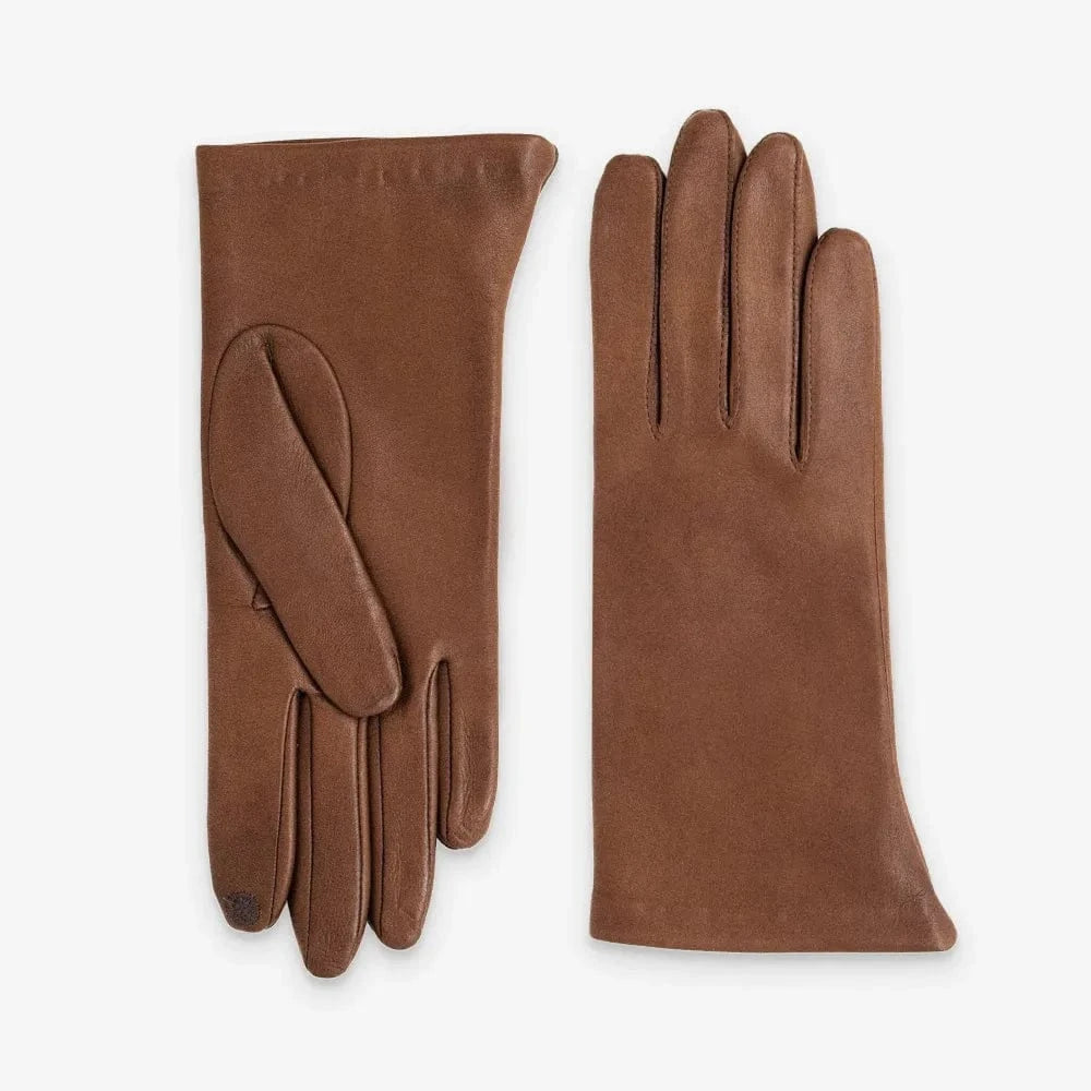 Women's Leather Gloves – Silk Lined – Touch Screen | Cork
