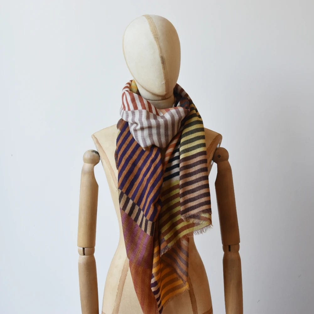 Woollen Scarf | Autumn Stripe | A175