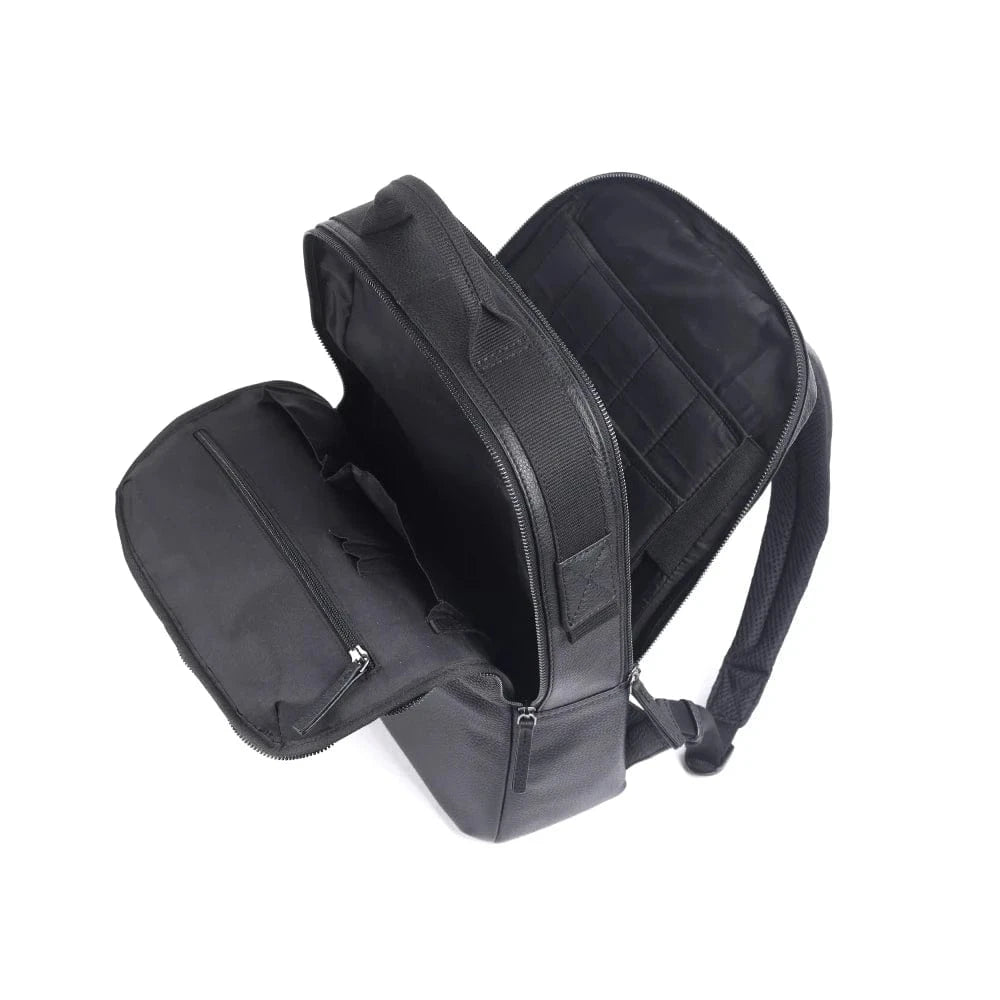 York Leather Backpack | Black