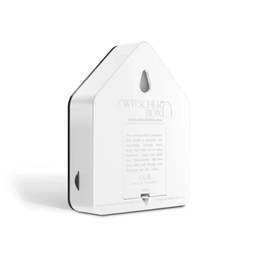 Zwitscherbox Singing Bird Box | Black/White