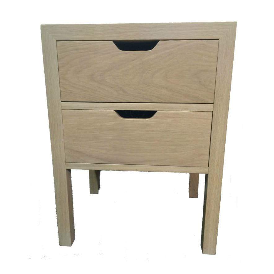 Contemporary Bedside 2 drawer 500 x 400 x 600 | Cranfields Wellington