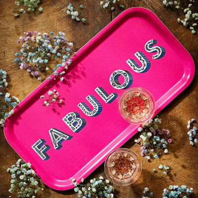 Birchwood Tray | Fabulous/Bright Pink