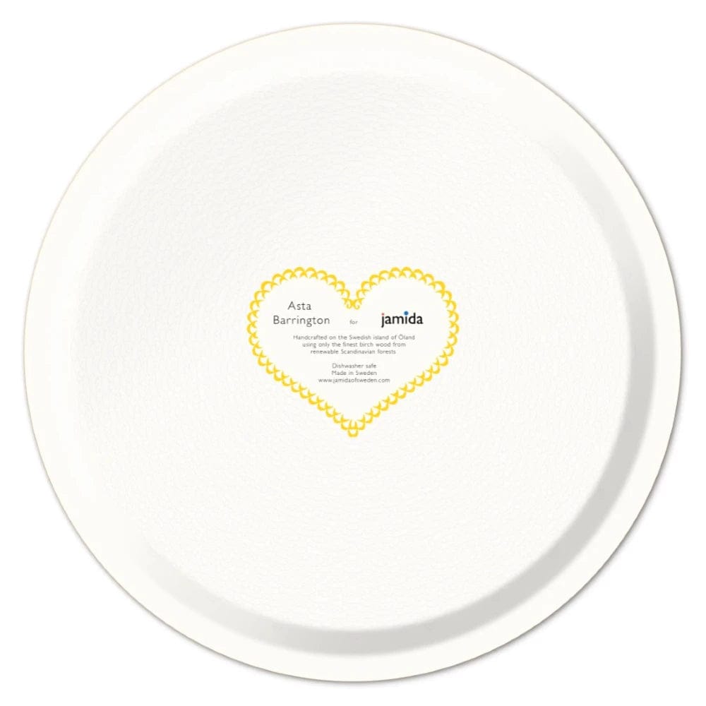 Birchwood Tray Medium Round | Good Morning Yellow