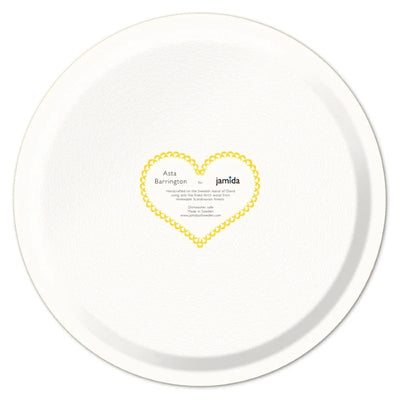 Birchwood Tray Medium Round | Good Morning Yellow