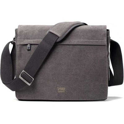 Black Troop Classic Flap Messenger Bag