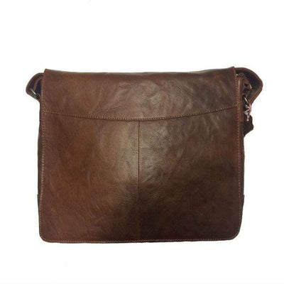 Brown Ottawa Fliptop Leather Satchel