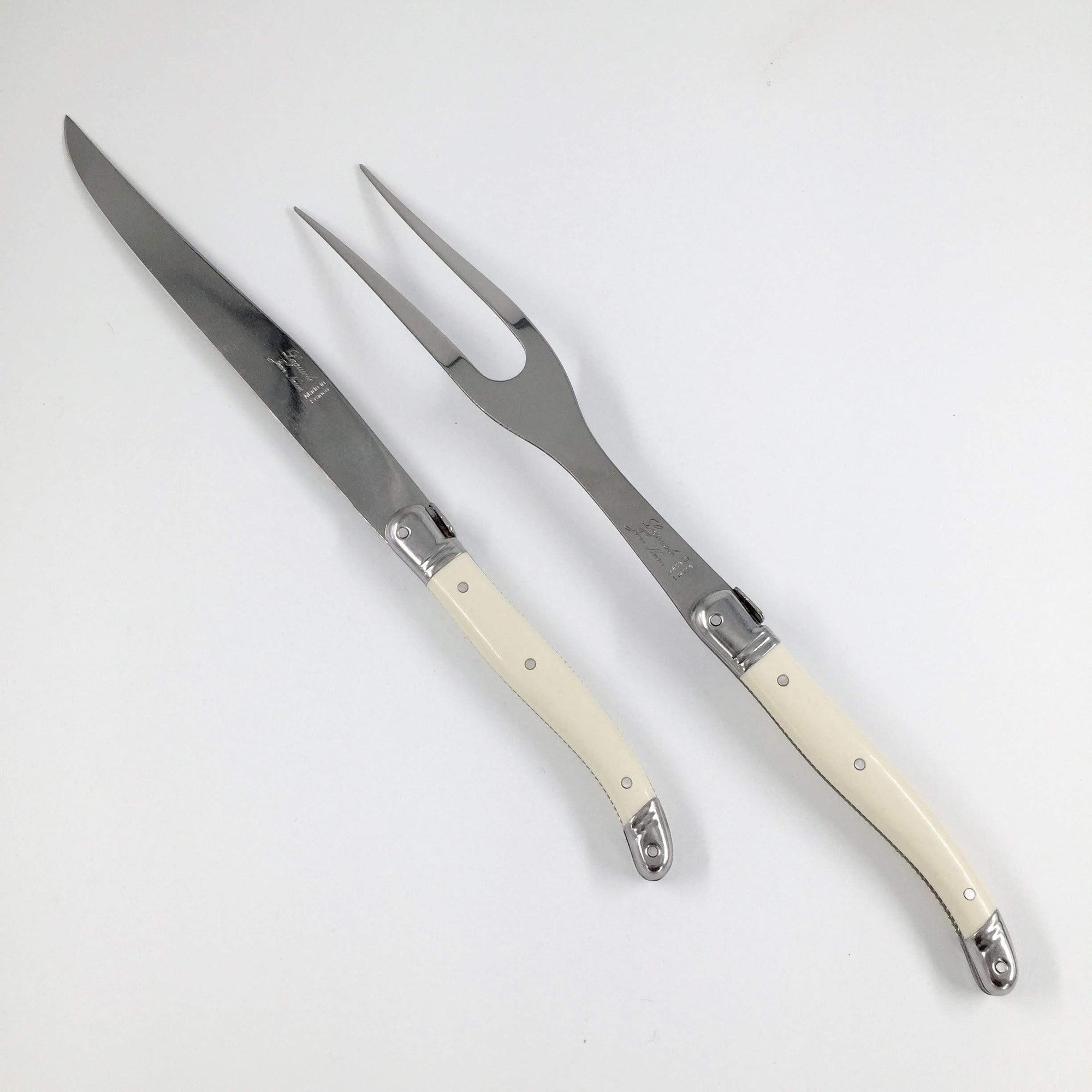 Cream Laguiole - Carving Set Gift Box