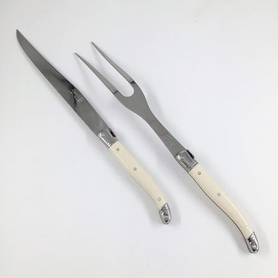 Cream Laguiole - Carving Set Gift Box