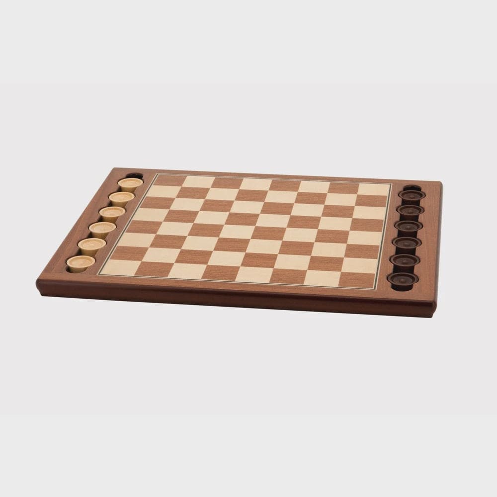 Dal Rossi Checkers Set Timber