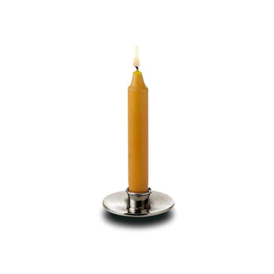 Italian Pewter Candle Holder mini