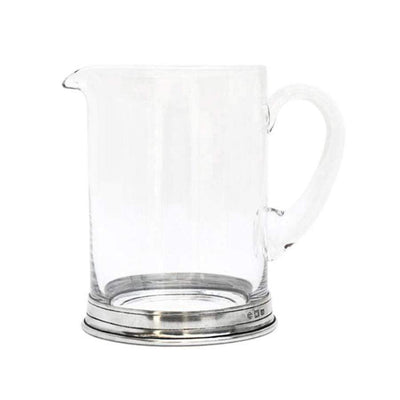 Italian Pewter Crystal Bar Pitcher 1L
