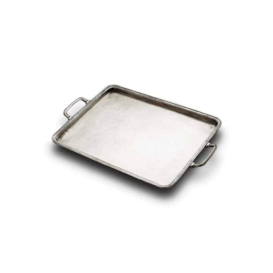 Italian Pewter Tray - Medium