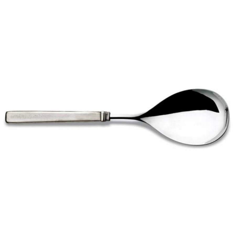 Italian Pewter Wide Serving Spoon