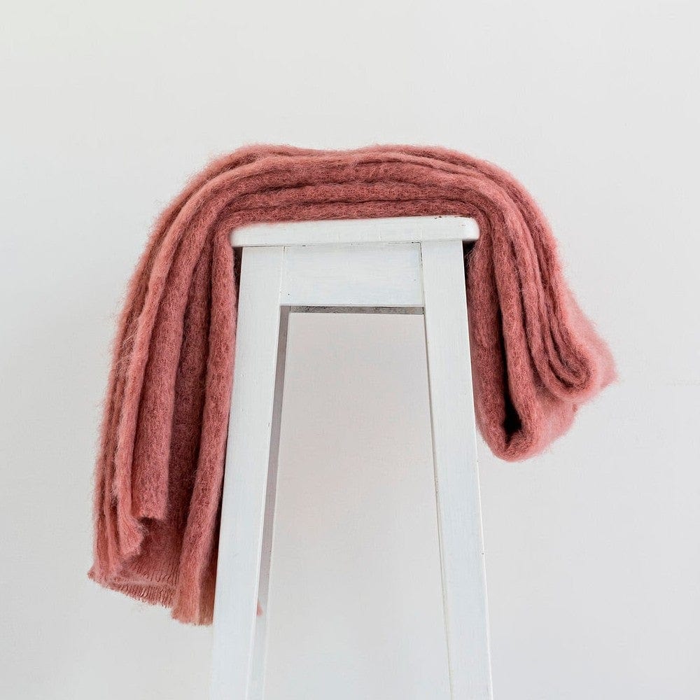 Mohair Throw | Tea Rose
