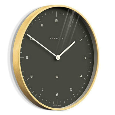 Newgate Mr Clarke - Pale Wood- Grey Dial | Numbered Clock