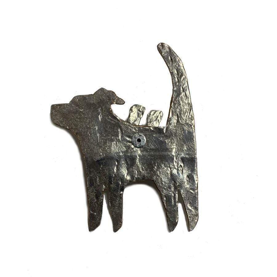 NZ Made Flying Dog Brooch