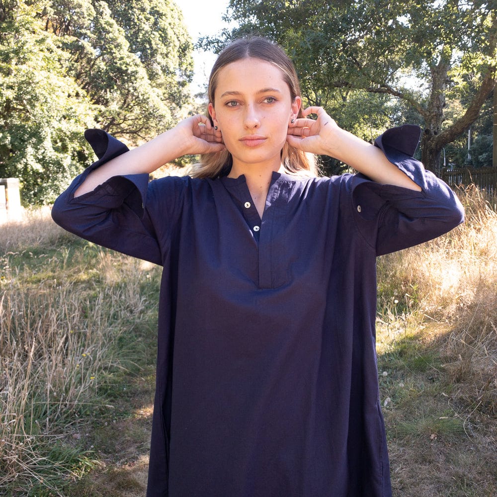 Organic Cotton Nightdress Saturday | Navy