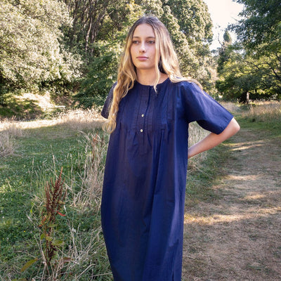 Organic Nightdress Sunday Navy