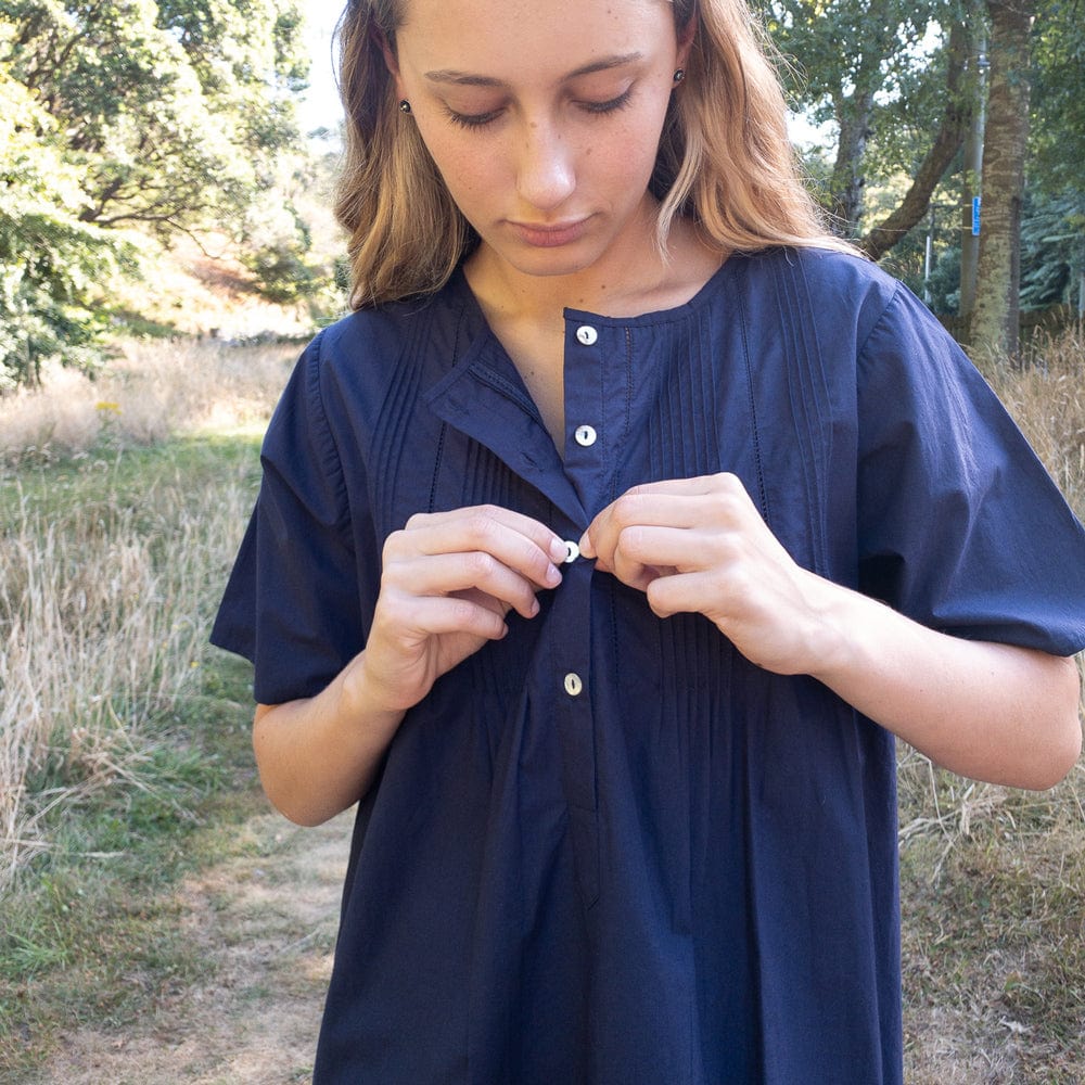 Organic Nightdress Sunday Navy