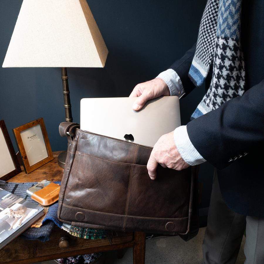 Ottawa Fliptop Leather Satchel