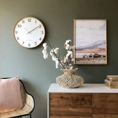 Scarlett White Wall Clock