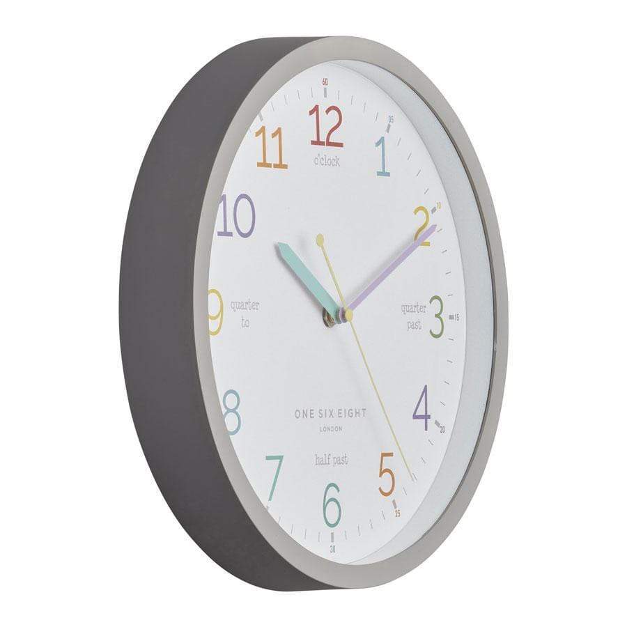 Tell the Time Clock Grey | 30cm