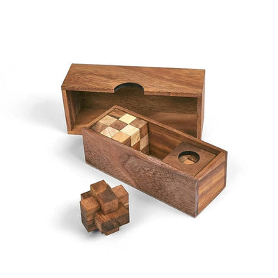 3 Puzzles in a Timber Box