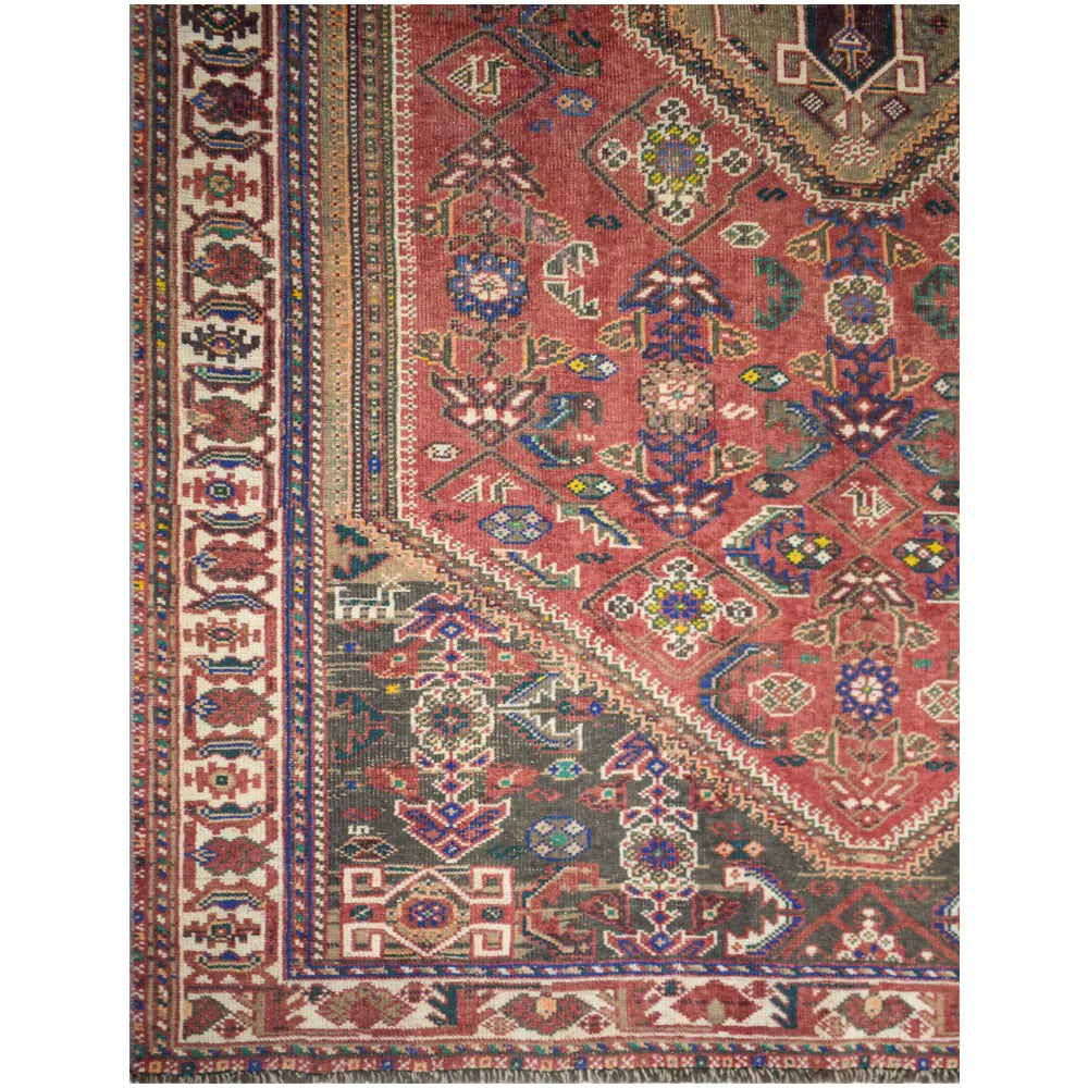 Hand Knotted Vintage Persian Shirazi Rug Nahlel | 250 x 161cm